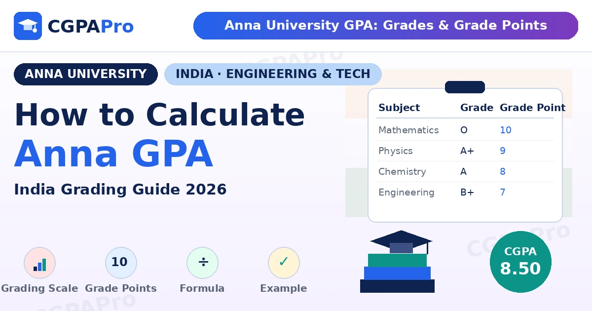 Read more about the article Anna University Grading System 2026: GPA & CGPA Guide
