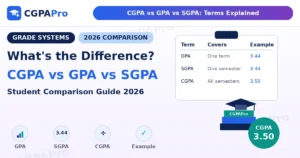 Read more about the article CGPA vs GPA vs SGPA: What’s the Difference? (2026 Guide)