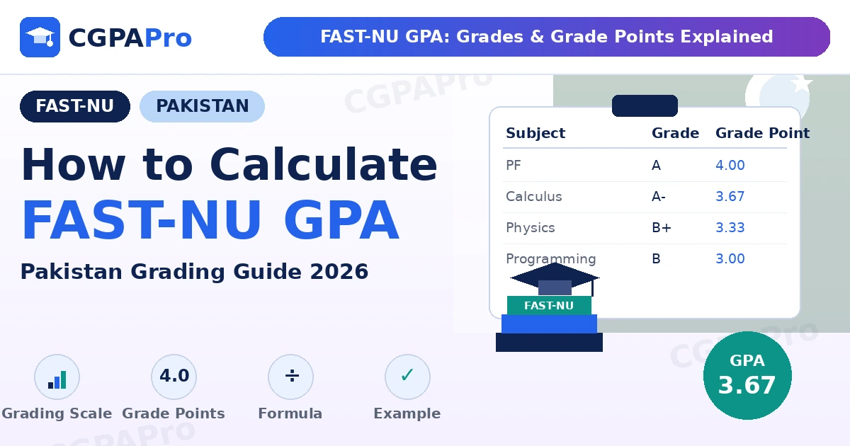 Read more about the article FAST-NU Grading System 2026: GPA & CGPA Guide for Students