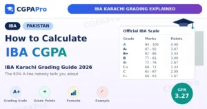 Read more about the article IBA Grading System 2026: GPA & CGPA Guide Pakistan