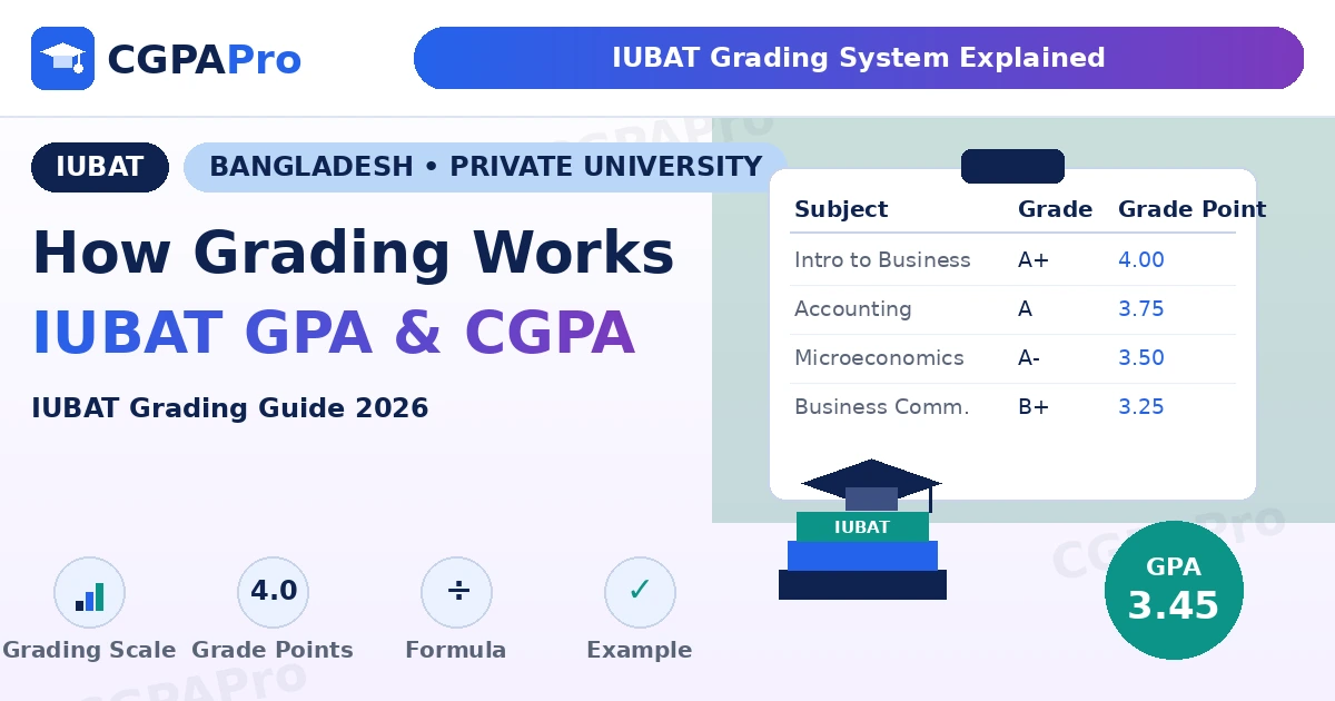 IUBAT Grading System 2026: GPA & CGPA Guide for Students