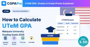 Read more about the article UTeM Grading System 2026: Grades, GPA & CGPA Guide